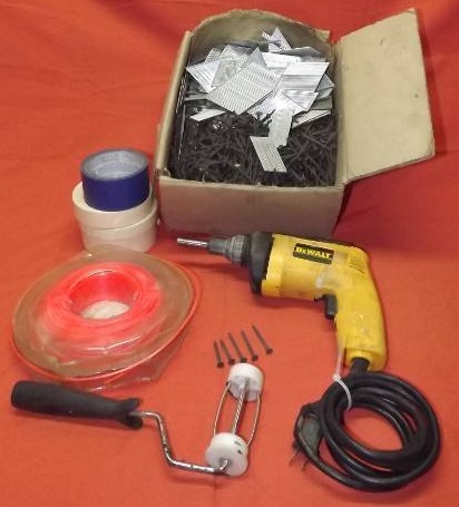 lot 241 image: Dewalt Drywall Driver & Misc Garage Supplies
