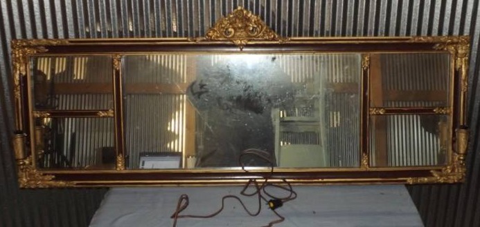 lot 331 image: Antique Lighted Mirror