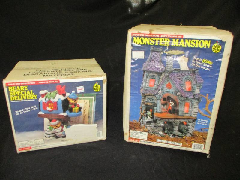 Christmas Village and Monster Mansion