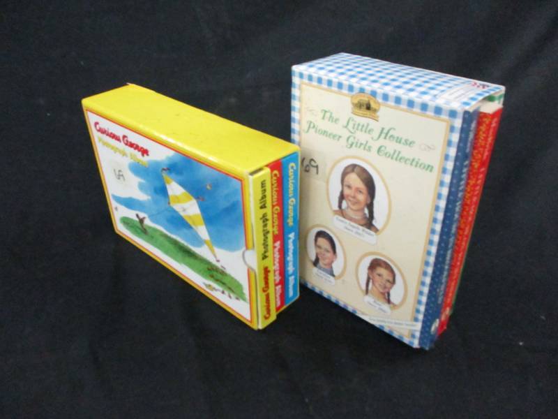 Little House on the Prairie Books and Curious George book sets