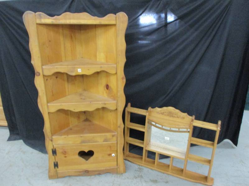 Corner Cabinet and Shelf