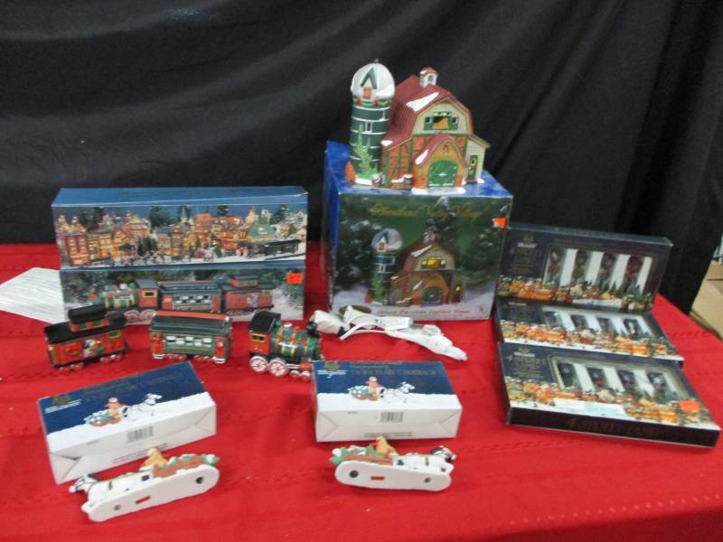 Dickens VillageHouses  Pieces 2 sets of trains