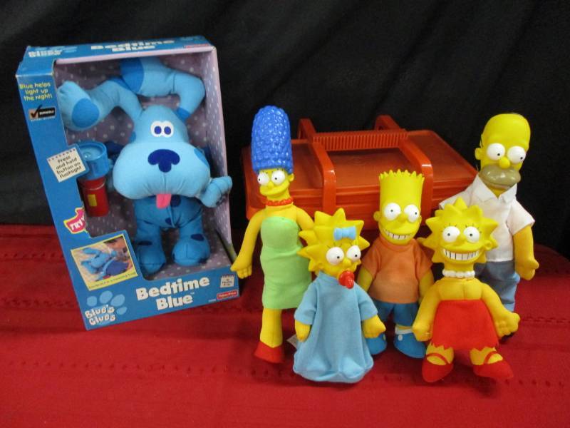 Blues Clues and The Simpsons Family Collector Toys