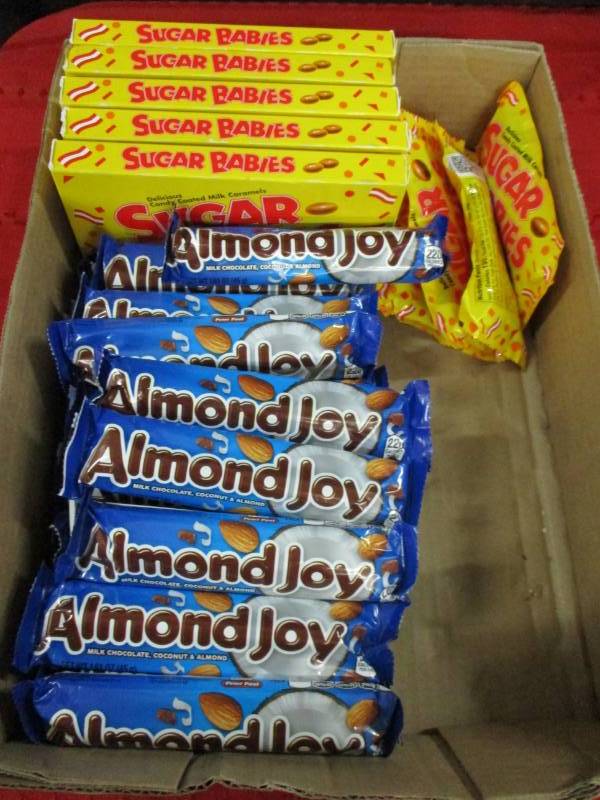 35 Sugatr Babies and almond joy