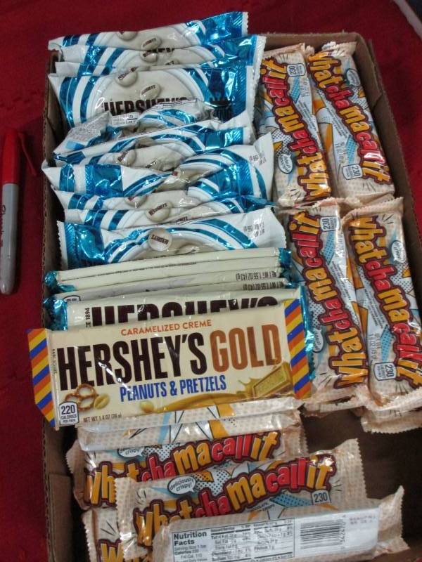 40 Various Herseys and whatchamacallits