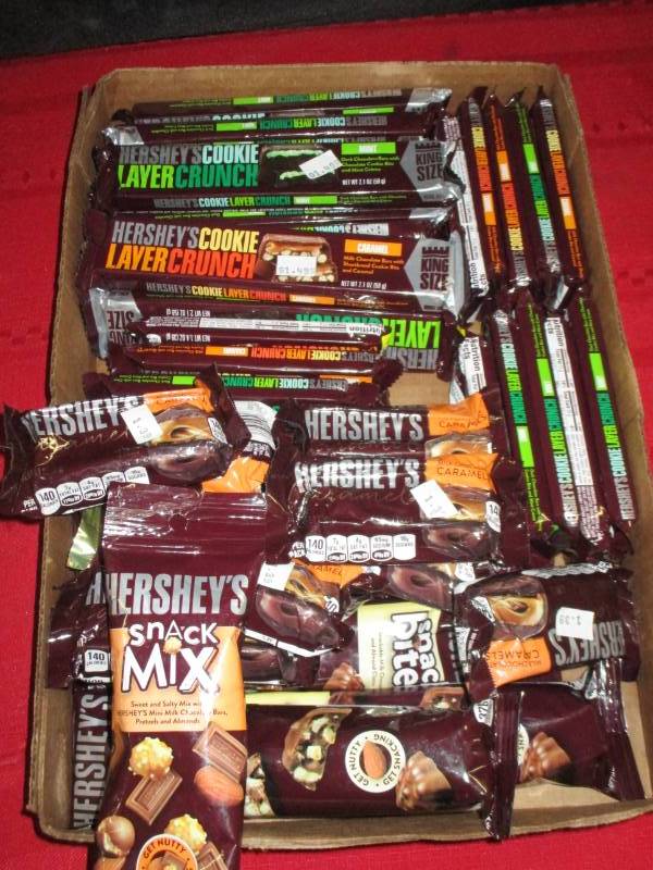 39 Various Herseys Candy Bars