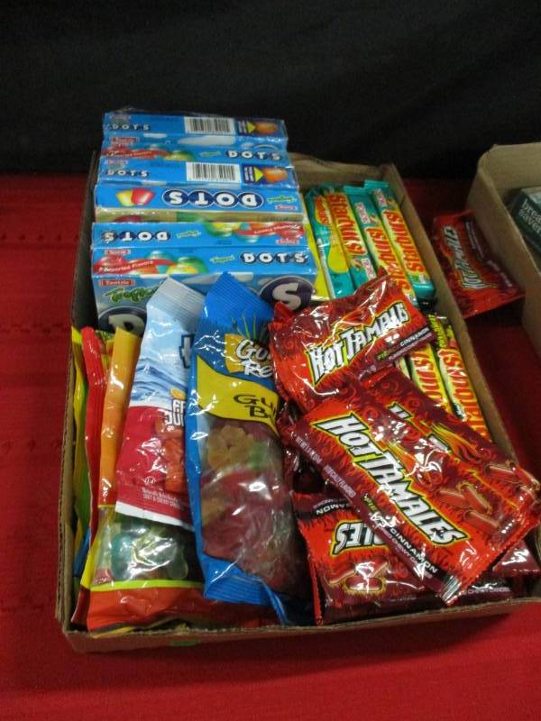 41 Various Hotamales, starbursts, dots and gummy bears