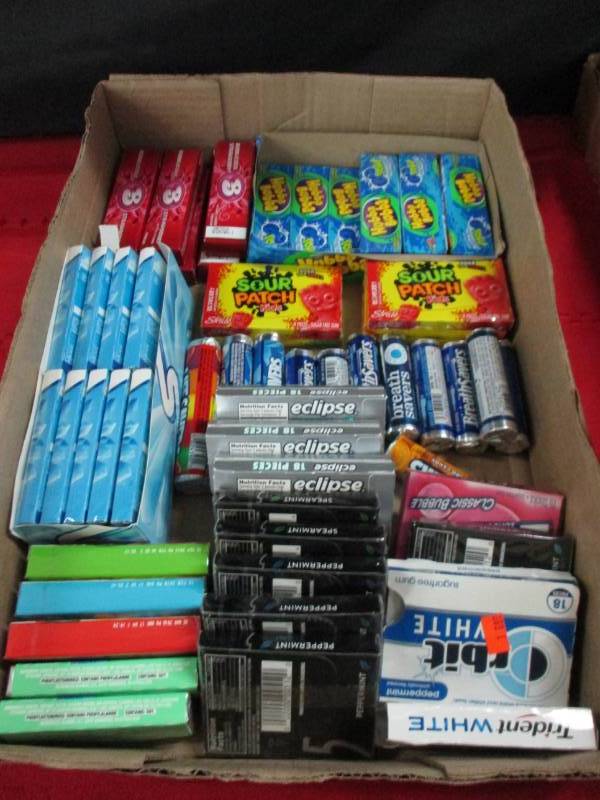 57 plus packs of gum