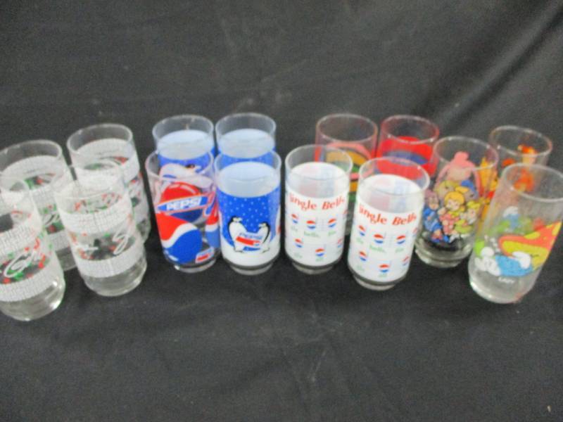 Assorted Glasses Pepsi, chipmunks and more