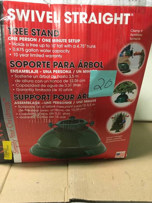 lot 20 image: DYNO SEASONAL SOLUTIONS XTS3 20-Inch STR Swiv Tree Stand  in like new condition