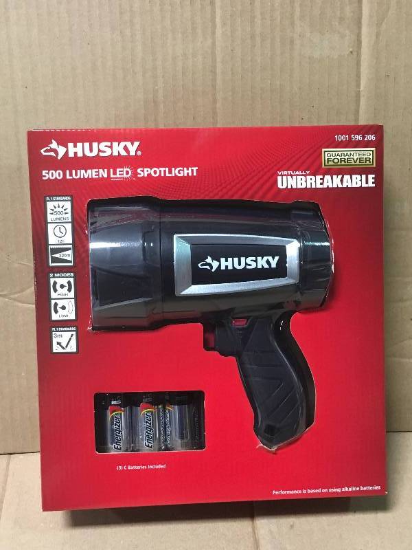 lot 46 image: Husky 500 Lumen LED Compact Unbreakable Spotlight not used