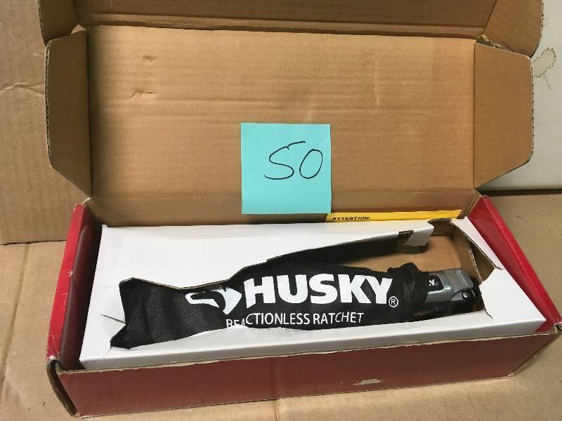 lot 50 image: Husky 80 ft.lbs. 38 in. Reaction-Less Ratchet USED in good condition