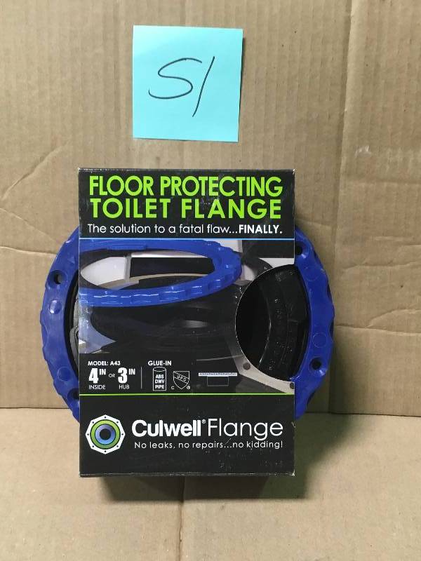 lot 51 image: Culwell A43 Floor Protecting Toilet Flange in good condition