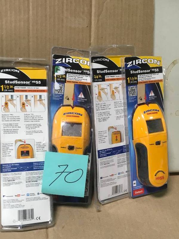 lot 70 image: LOT OF 4 ZIRCON STUDSENSOR HD55