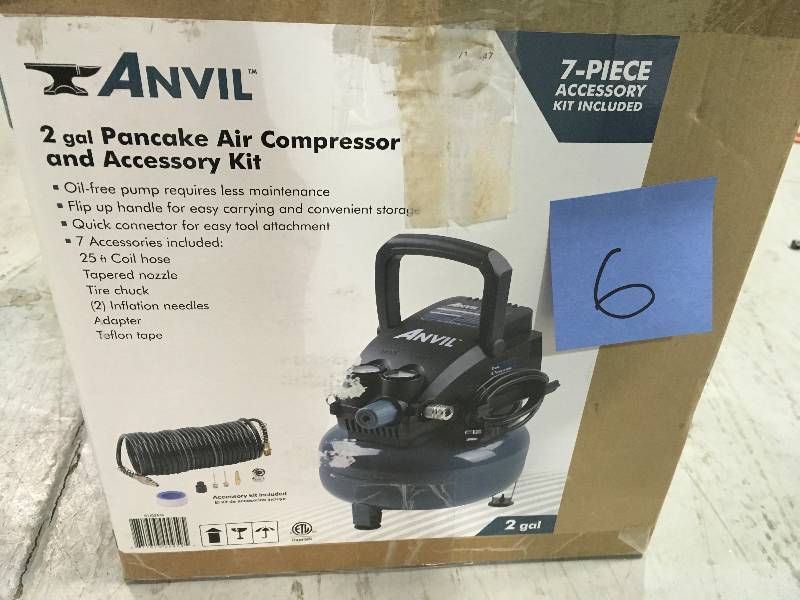 2G Pancake Air Compressor with 7-Piece Accessories Kit