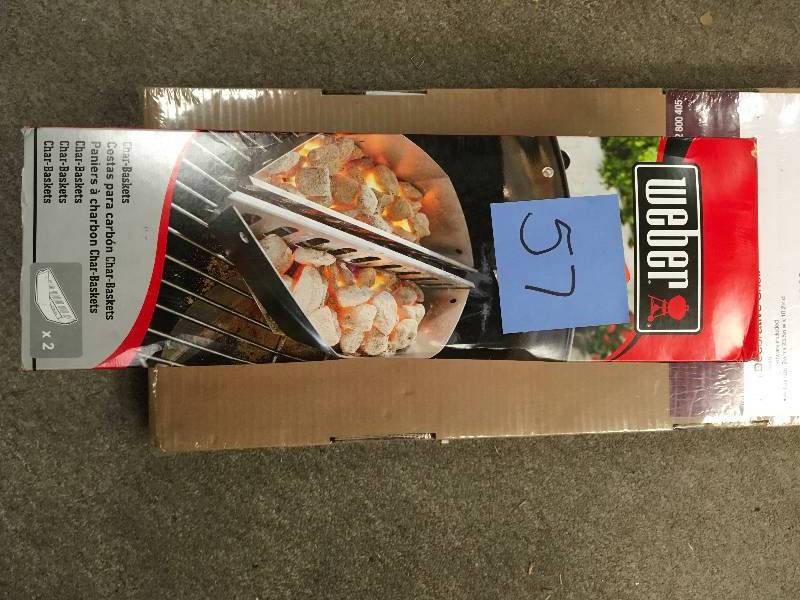 lot 57 image: Weber Charcoal Fuel Holders (2-Pack) not used