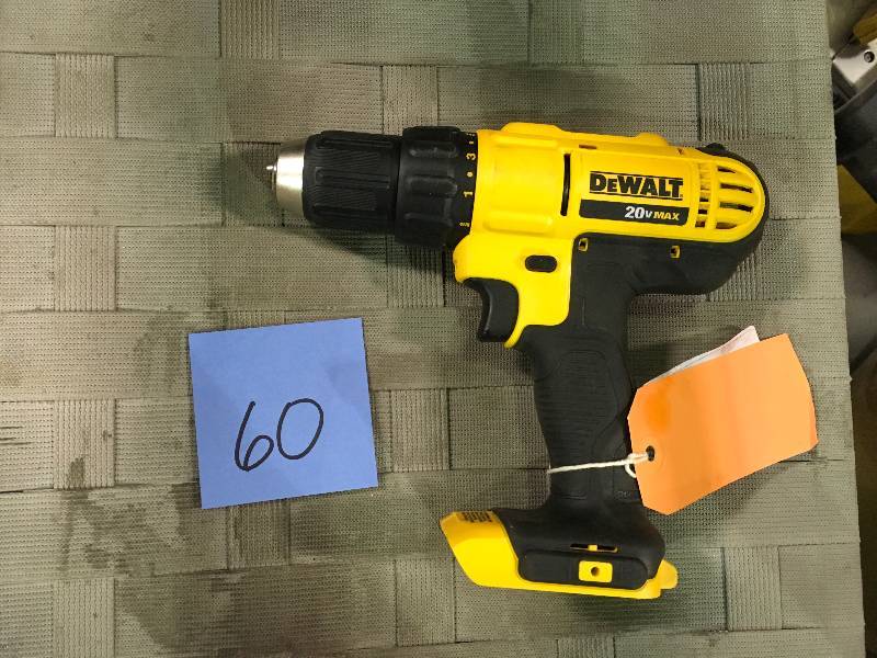 lot 60 image: DEWALT 20-Volt MAX Lithium-Ion Cordless 12 in. DrillDriver TOOL ONLY not used