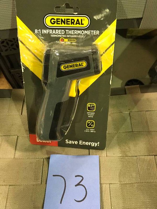 lot 73 image: General Tools Mini Infrared Thermometer like new