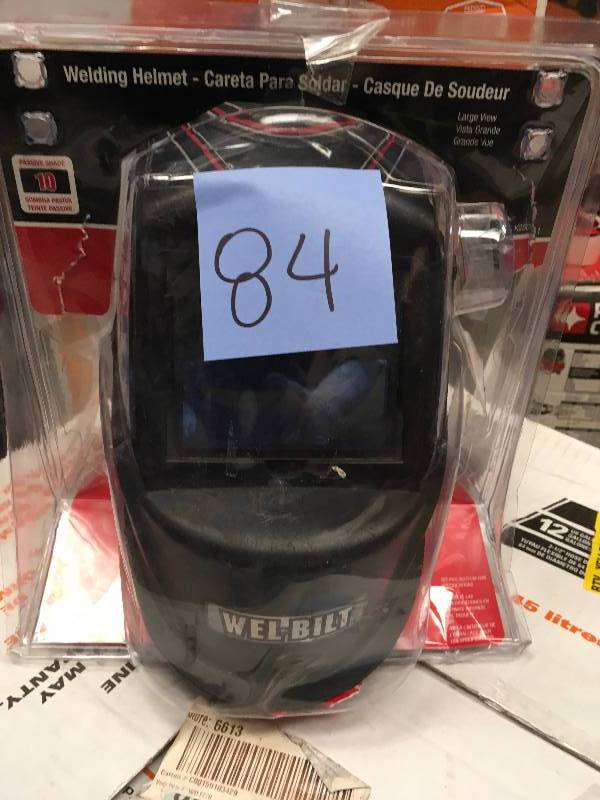 lot 84 image: Lincoln Electric Black Welding Helmet K2800-1 USED