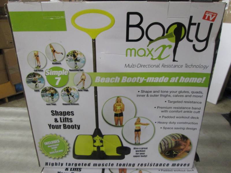 lot 38 image: Booty Max Workout Kit in Black Reta...