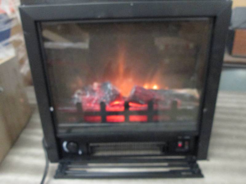 lot 64 image: Electric Fireplace Insert only , op...