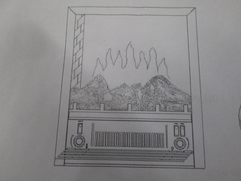 lot 85 image: Fireplace Insert open box, untested...
