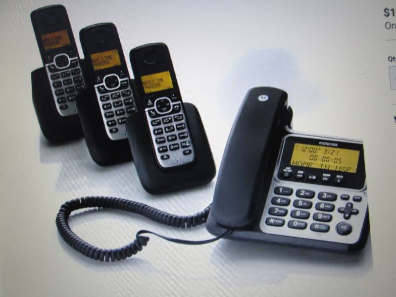 lot 88 image: CordedCordless Phone System by Mot...