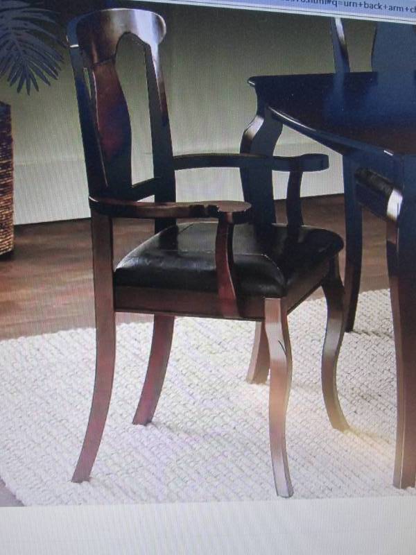 lot 99 image: Set of 2 Urn-Back Arm Chairs open b...
