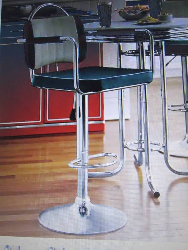 lot 105 image: Retro Swivel Bar Stool open box Ret...