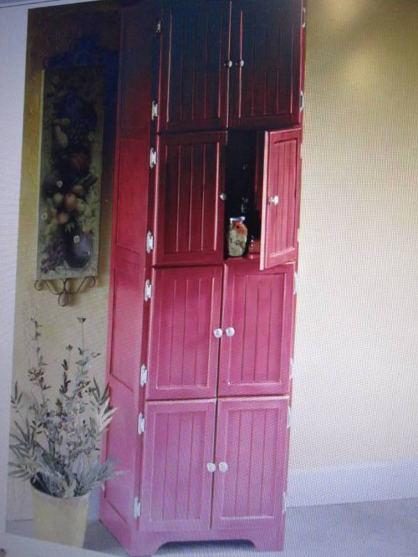 lot 194 image: 8 Door Wall Cabinet open box Retail...