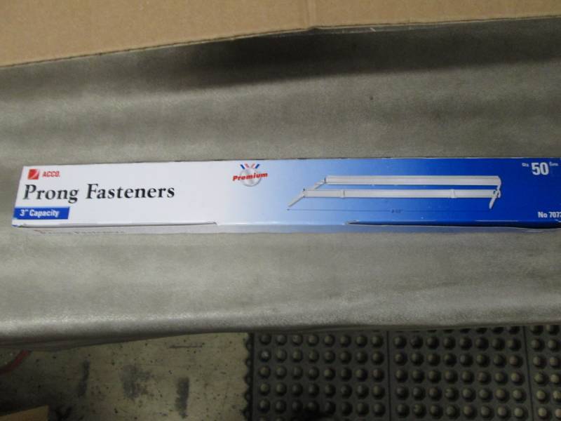 lot 212 image: Lot of 3 ACCO 2-Piece Paper Fastene...