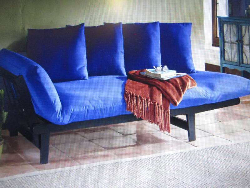 lot 215 image: Lounger Sofa Bed  open box, no cush...