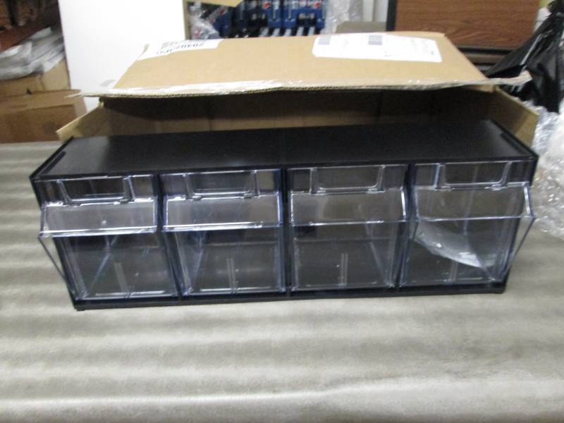 lot 218 image: 4 Bin Storage Unit...