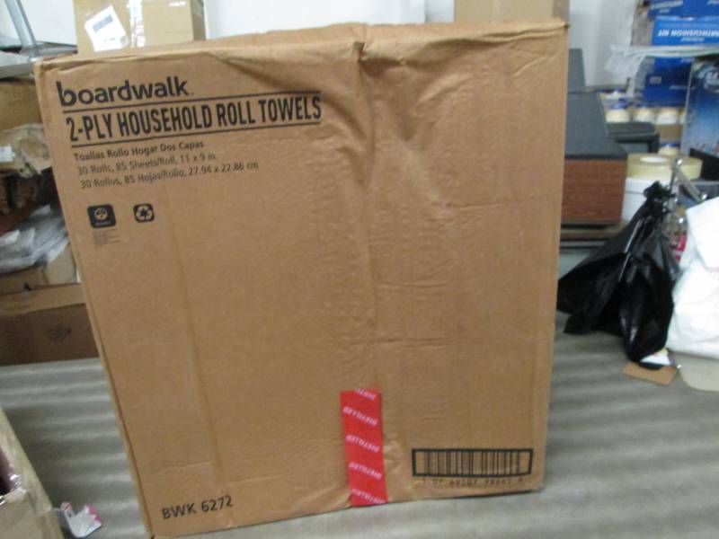 lot 219 image: Damaged Carton of 30 Roll Towels by...
