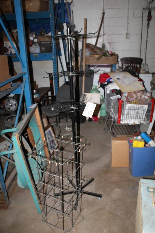 lot 46 image: Pegged Hanging Display Rack