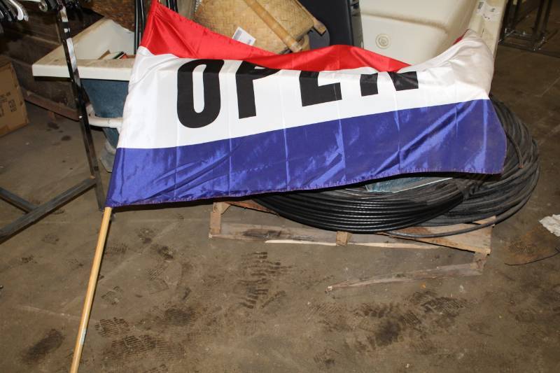 lot 113 image: Flag OPEN Banner