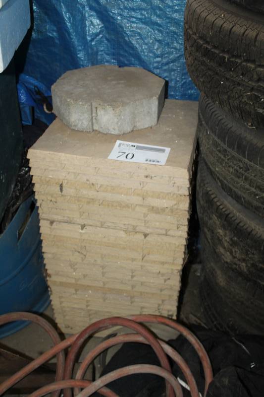 lot 70 image: Plastic Floor Tiles