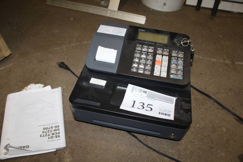 lot 135 image: Casio Electronic Cash Register