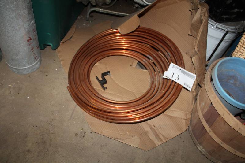 lot 13 image: Copper Tubing