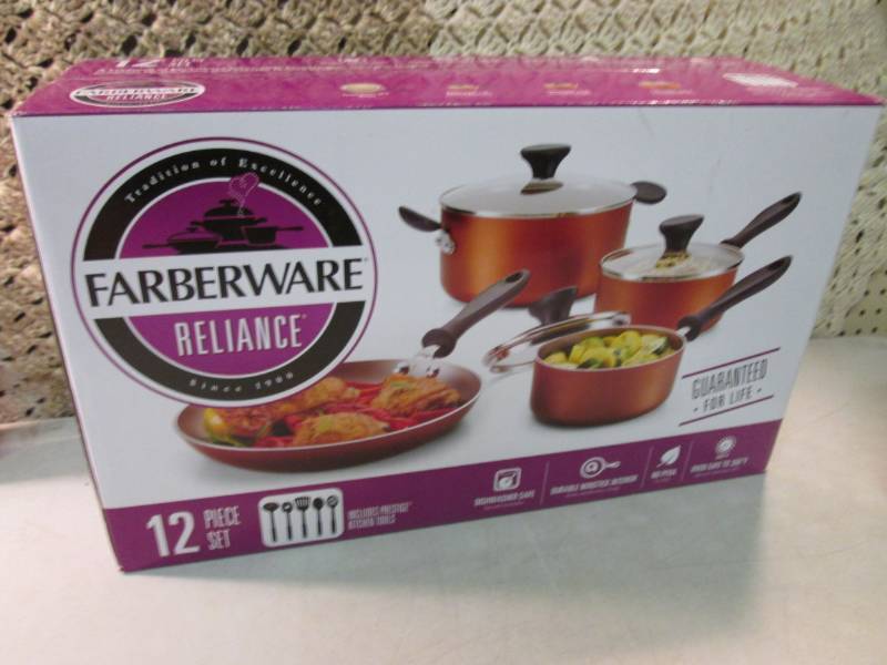 lot 26 image: Farberware Reliance 12pc Nonstick C...