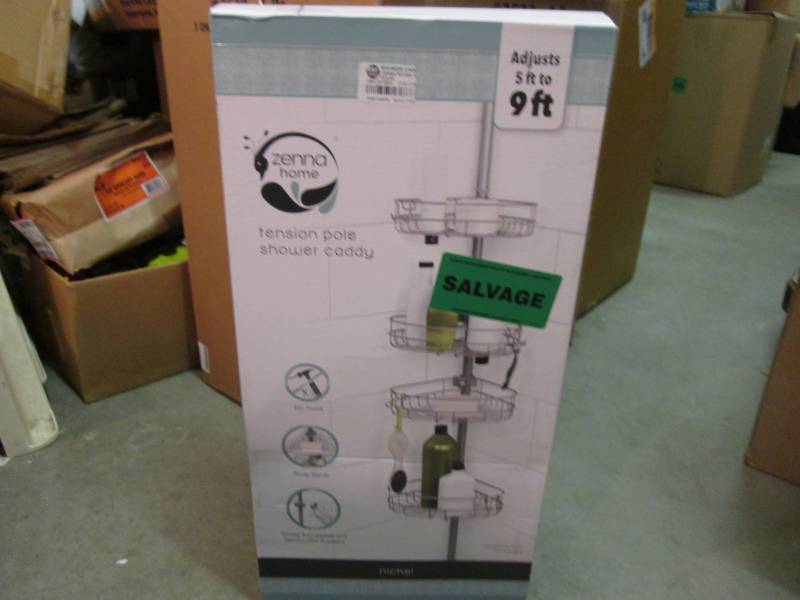 lot 37 image: Zenna Home Tension Pole Shower Cadd...