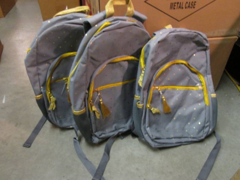 lot 62 image: Lot of 3 Cat & Jack Back Packs Reta...