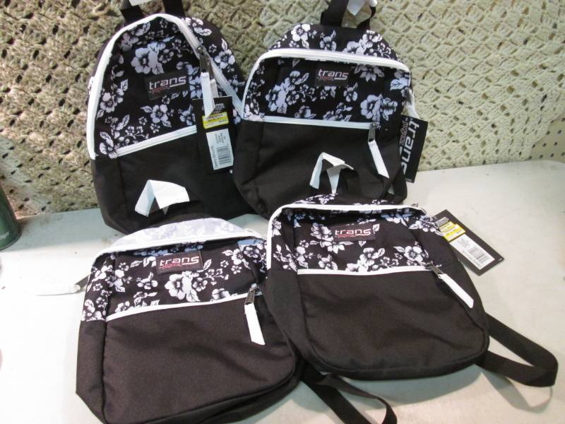 lot 64 image: Lot of 4 TransJansport Back Packs M...