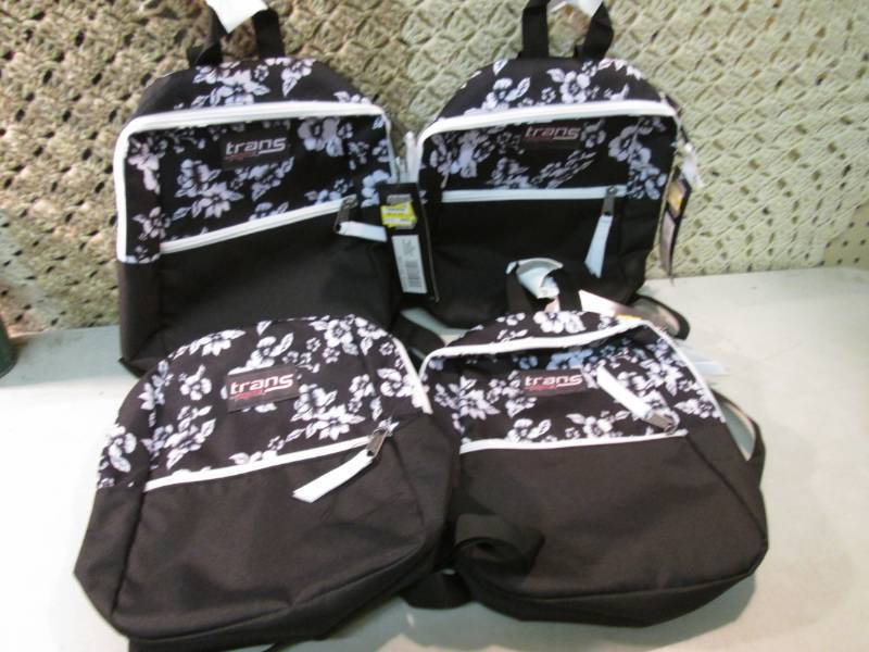 lot 65 image: Lot of 4 TransJansport Back Packs M...