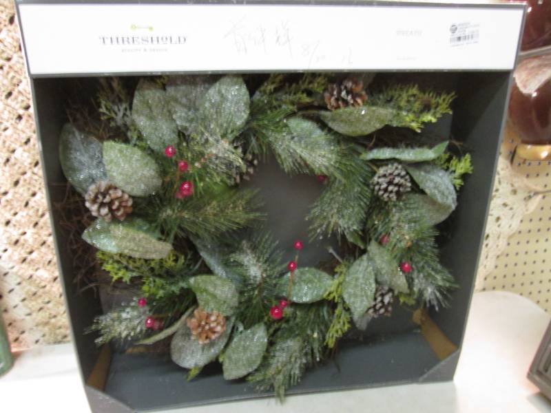 lot 72 image: Threshold 24 Wreath Retail $24.99 ...