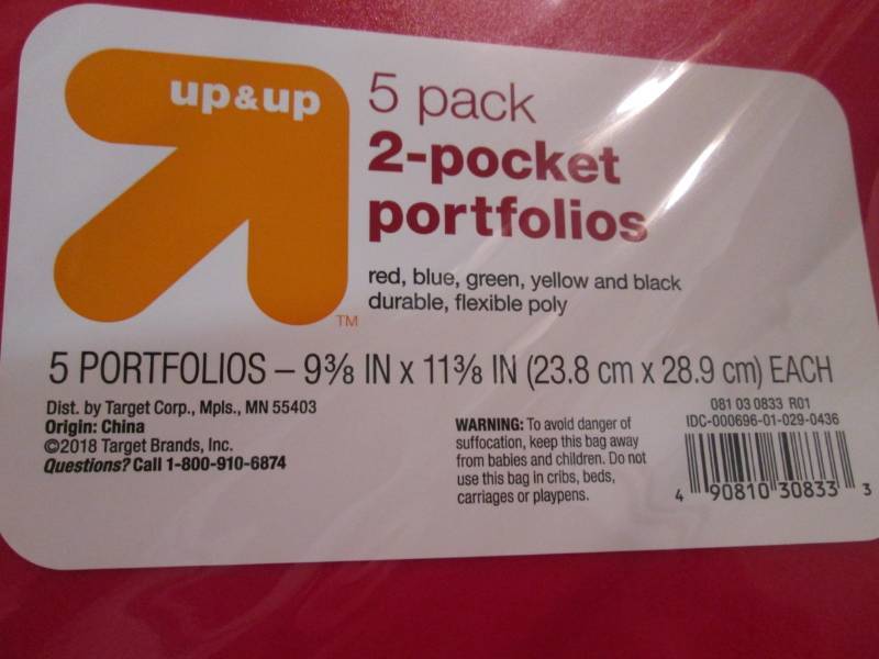 lot 76 image: Lot of 12 - 5-Packs of 2-Pocket Por...