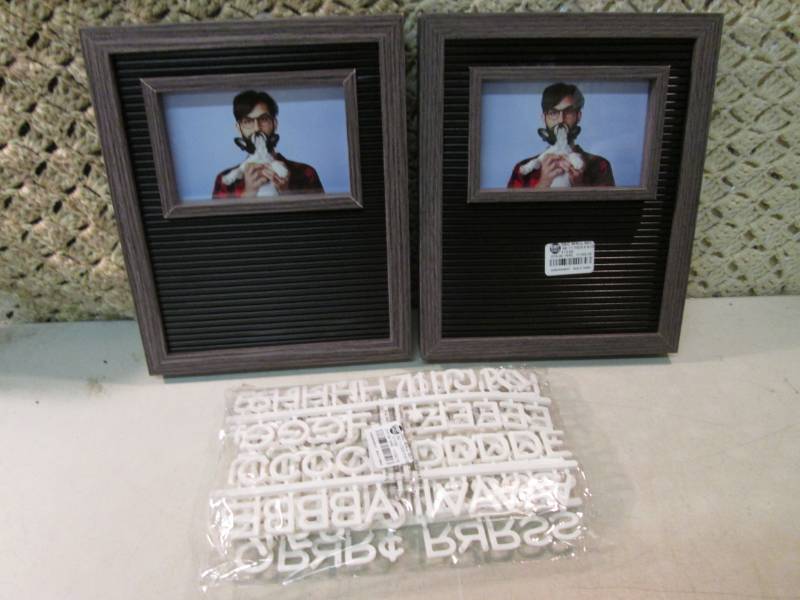 lot 79 image: Lot of 2 Hanging PictureLetter Boa...
