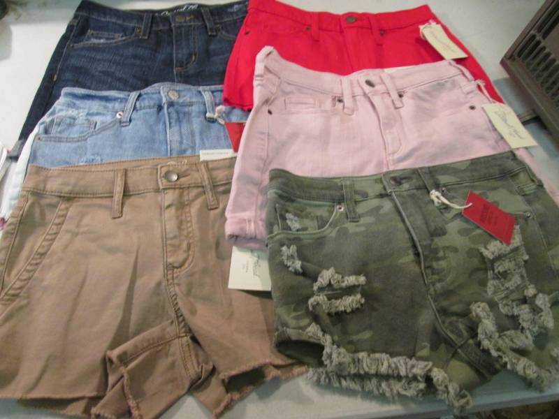 lot 141 image: 6 Pair of Ladies Size 0024 Shorts ...