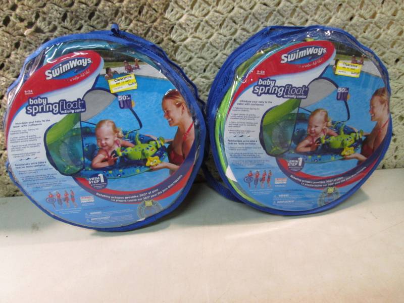 lot 158 image: Lot of 2 Swimways Baby Spring Float...