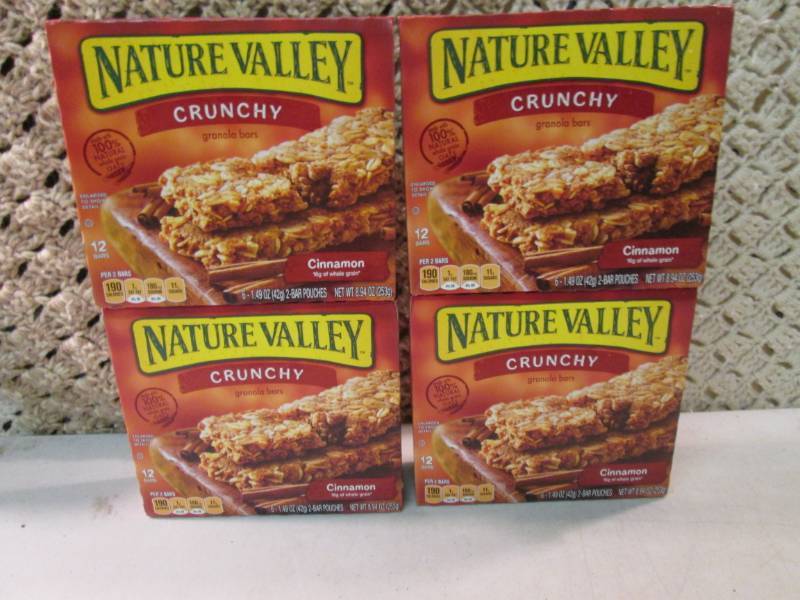 lot 167 image: 4 Boxes of Nature Valley Crunchy Ci...